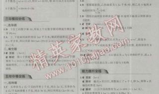 5年中考3年模拟答案