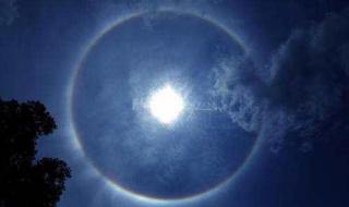 太阳周围有一圈彩虹